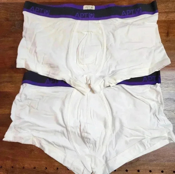 NWT 2 pack Apt. 9 low-rise stretch trunks boxer brief White  XLarge - Picture 3 of 4
